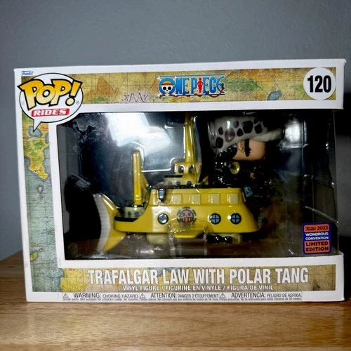 FUNKO POP TRAFALGAR LAW WITH POLAR TANG #120 WONDERCON EXCLUSIVE ONE PIECE ANIME