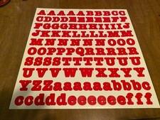 Creative Memories ABC/123 10x10 Red Bold Style