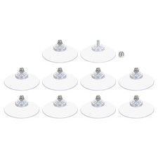 10 Pack Clear Suction Cups 50mm For Glass Window Bathroom Door