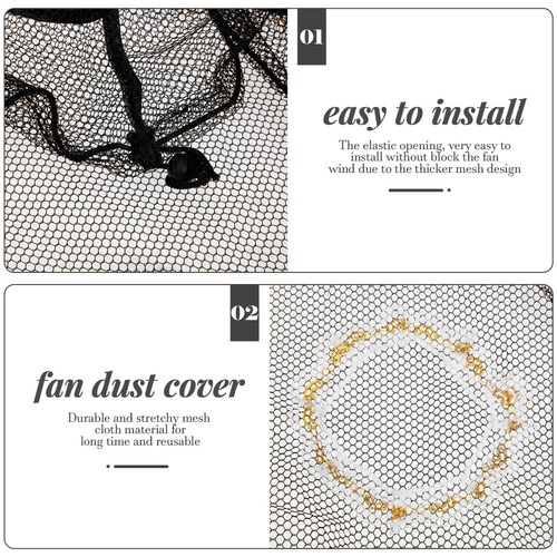 4 Pcs Electric Fan Guard Baby Pedestal Cover Dustproof Mesh Safety - 第 4/12 張圖片