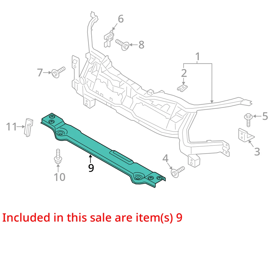 (LOCAL PICKUP ONLY) Radiator Core Support Lower Fits 15-19 TRANSIT 150 2843108 Foto 3 de 4
