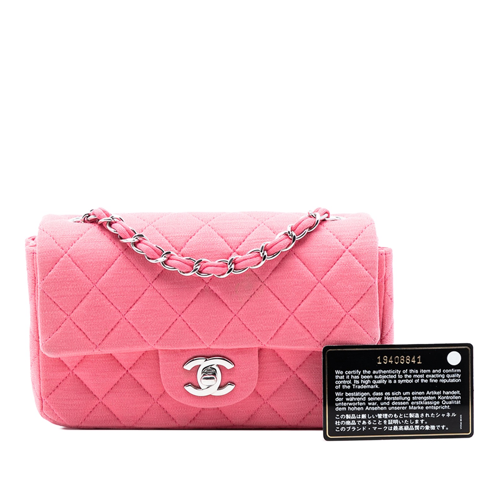 Authenticated Chanel Mini Rectangular Classic Jer… - image 8