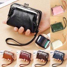 Fashion Small Money Purse Wallet Party Leather Zipped Clasp Coin Card Holder