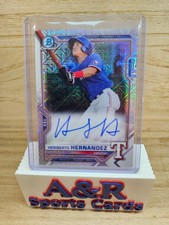 2021 Bowman Mega Box #BMA-HH - Heriberto Hernandez - Chrome Mojo Refractor Auto