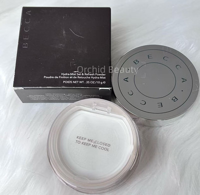 New Sealed Becca Hydra Mist Set & Refresh Powder Full Size 10 g/0.35 oz