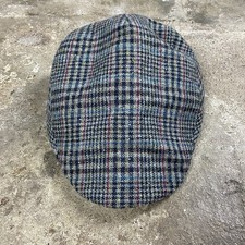Vintage 90s Hannah Hats Of Donegal Flat Cap Size Medium Gray Tweed