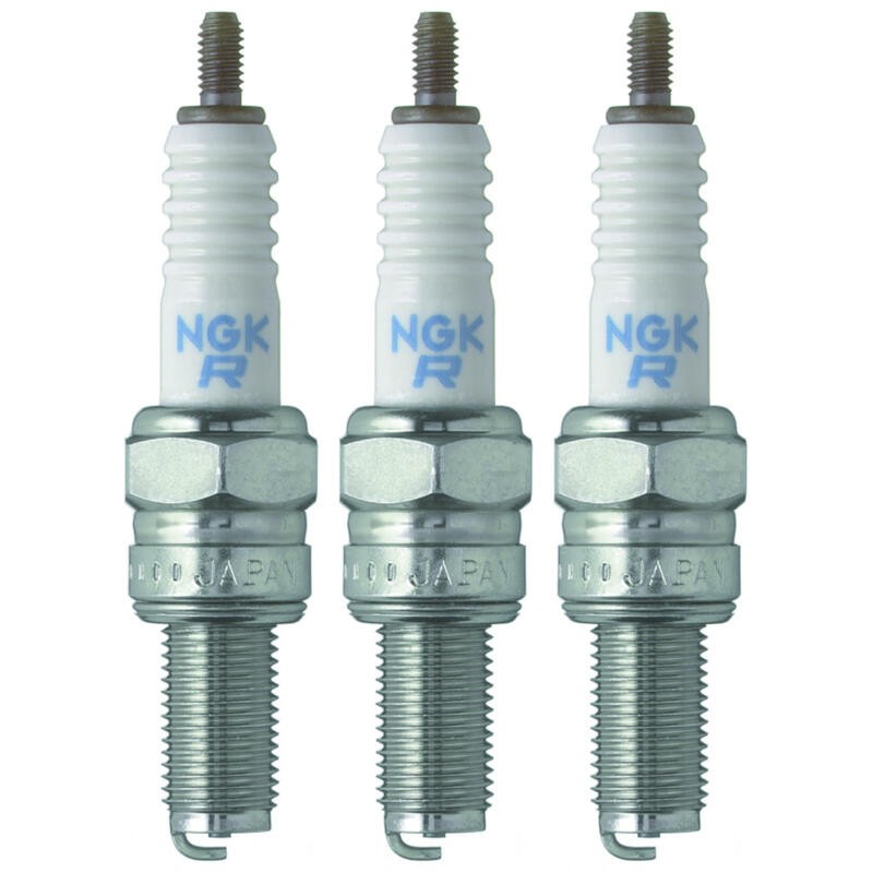 NGK Spark Plug 6263 3-PACK CR9E 10mm Copper Core Nickel, Flat Seat, HR 9