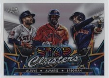 2023 Cosmic Chrome Stars Clusters Jose Altuve Yordan Alvarez Alex Bregman c7z