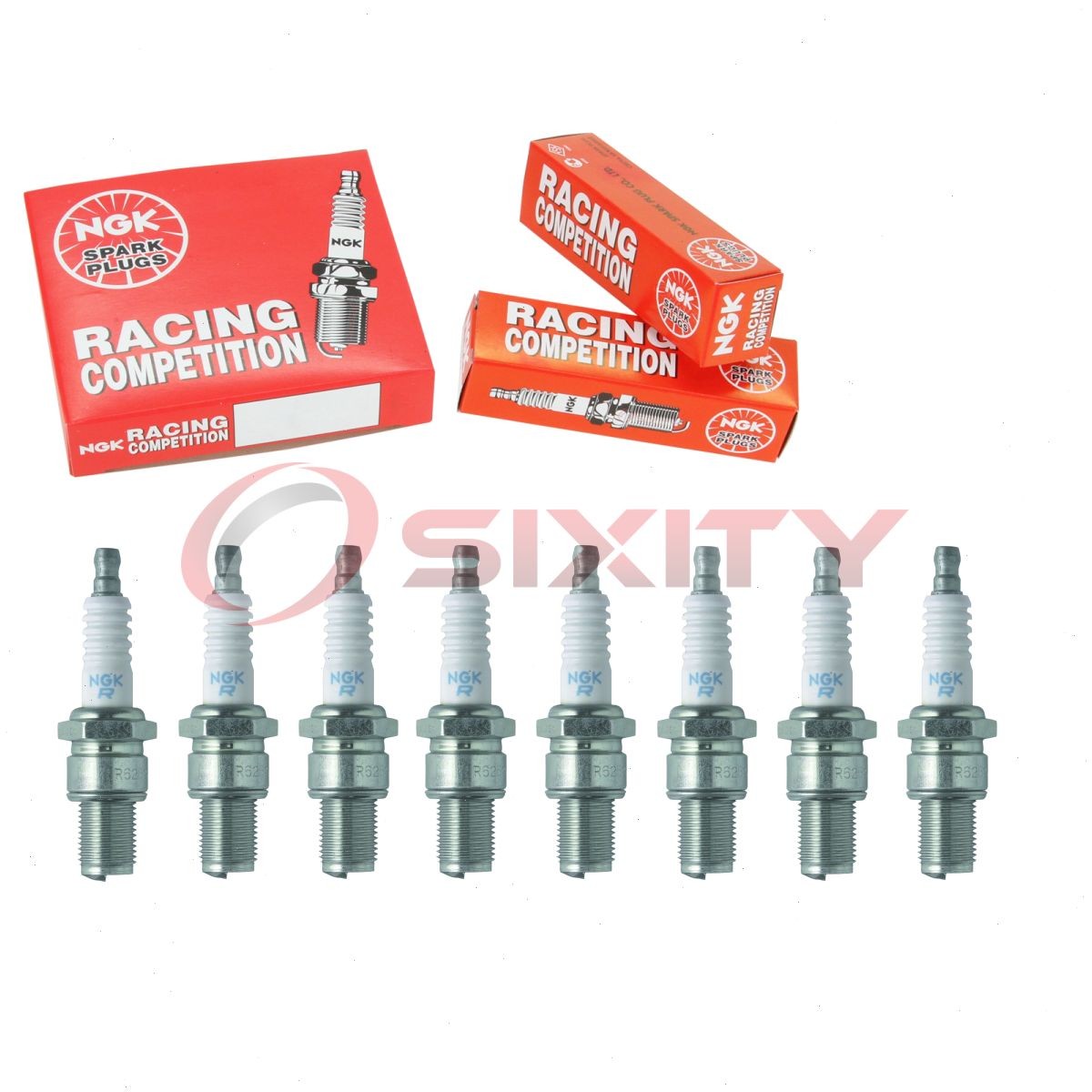 8 pc NGK 4076 R6254K-105 Racing Spark Plugs for 92070-1240 92070-1204 mm