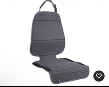 Child Car Seat Protector, Elite Seat Guardian with Grime Guard Fabric, Dark Grey
