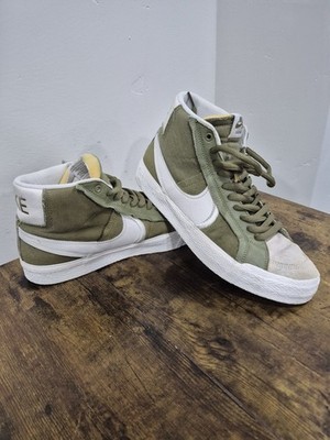 Size 10.5 Nike SB Zoom Blazer Mid PRM Olive Green  Shoes  Sneakers 
