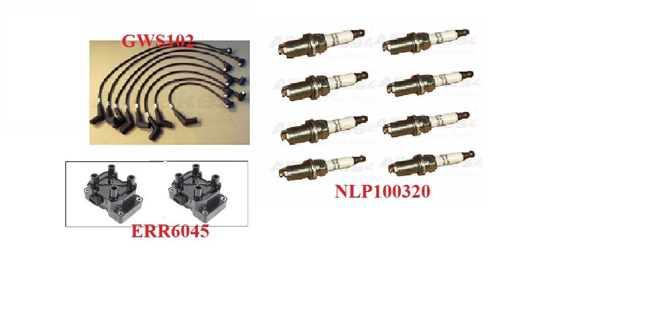 Land Rover Discovery 2 II 99-04 Ignition Wires Cables  Spark Plugs  Coils New
