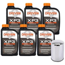 Driven 00306 XP3 Synth. 10W30/Chrome Fits Chevy Filter Oil Change Kit