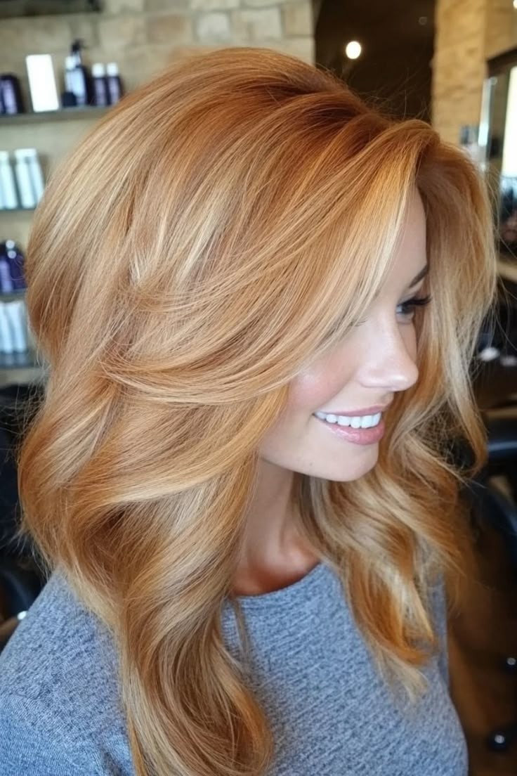 Balayage Light Brown with Blonde Highlight 100% Human Hair L
