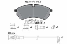 Bremsbelagsatz Scheibenbremse Q+ TEXTAR 2214703 für VW MULTIVAN T7 STM STN STC