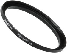 Metal Step up Ring, Anodized Black Metal 62Mm-67Mm, 62-67 Mm