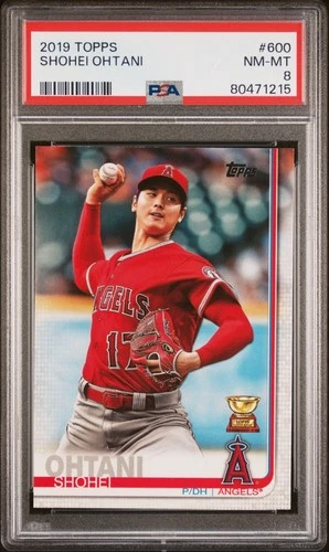 SHOHEI OHTANI 2019 TOPPS ALL STAR ROOKIE CUP #600 PSA 8 NM-MINT DODGERS JAPAN!