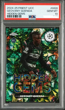 PSA 10  2024-25 Topps Finest Uefa Club Competitions Hidden Gems Geovany Quenda