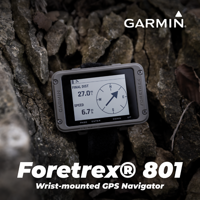 Garmin Foretrex 801 Wrist GPS Navigator No Strap with AAA