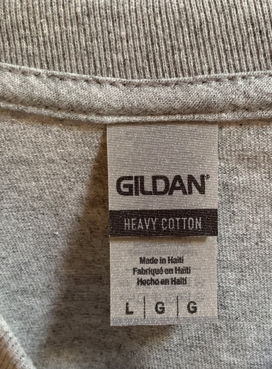 Hike More Gildan Heavy Cotton Sport Grey Short Sleeve T-Shirt