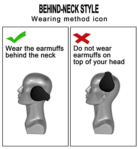Winter Earmuffs for Men Unisex Fold Fleece Ear Muffs Women`s Ear 1a-black - Picture 3 of 6