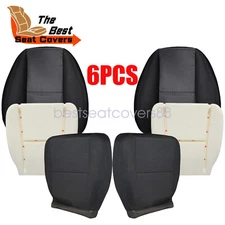 Front Side Cloth Seat Cover Black+Foam For 2011 2012 2013 2014 Chevy Silverado