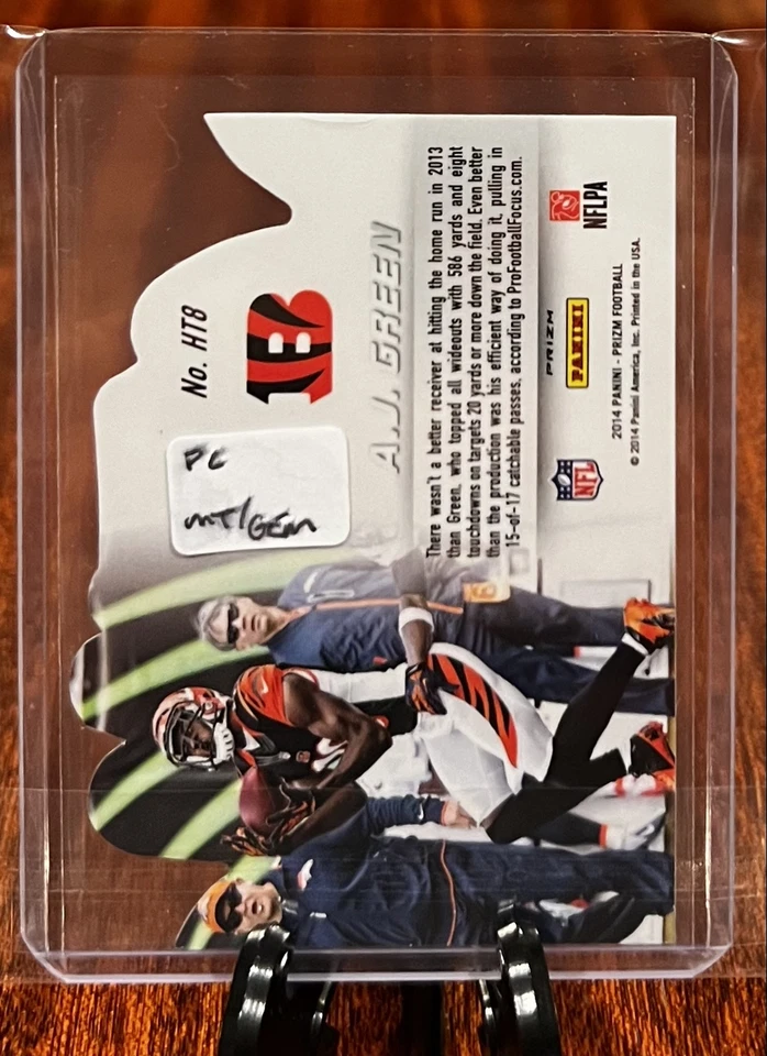 2014 Panini Prizm Hands Team Black Holo #HT8 A.J. Green - Image 2 of 2