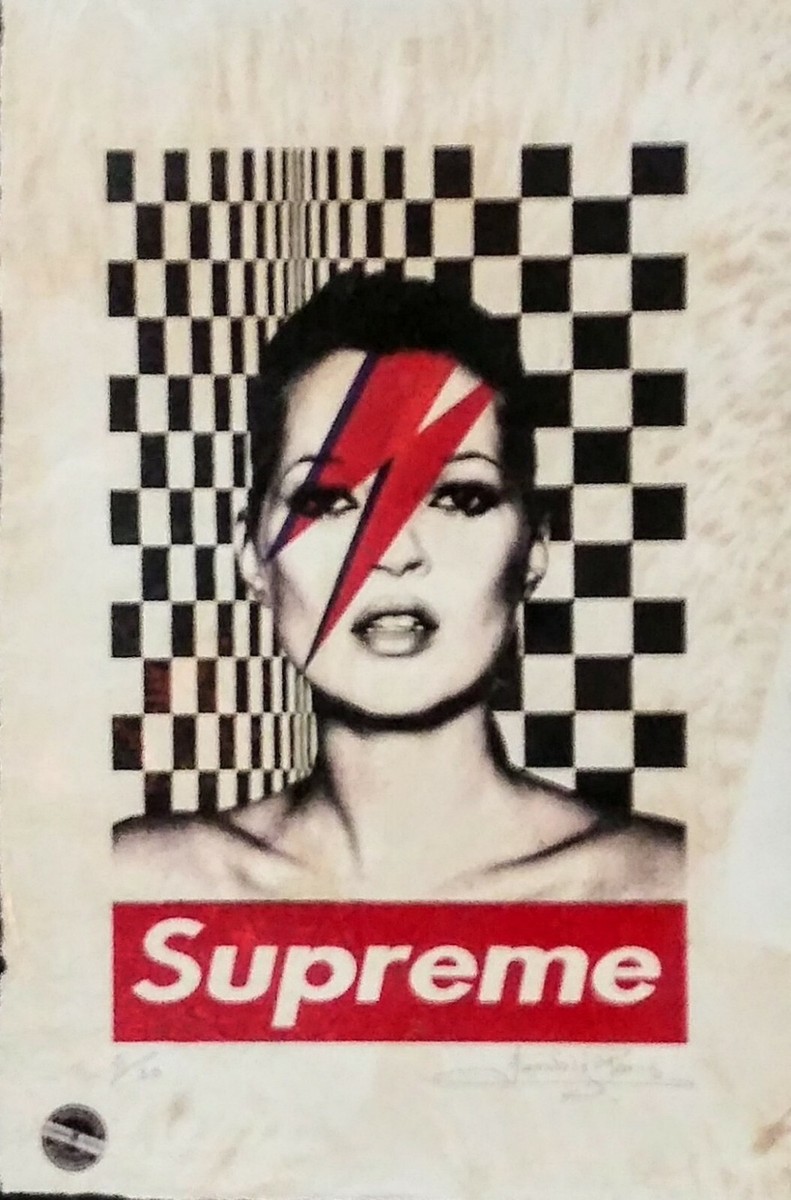 Kate Moss, Supreme ' Limited Edition Print 22'x 15'x Signed