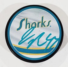 JAMES REIMER SIGNED SAN JOSE SHARKS REVERSE RETRO HOCKEY PUCK NHL W/LOA