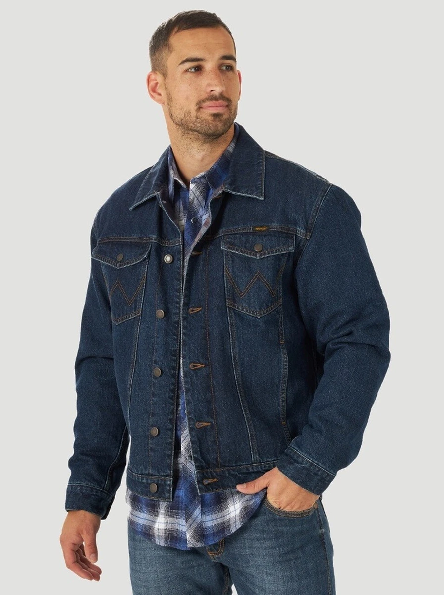 Wrangler blanket lined denim cheap jacket