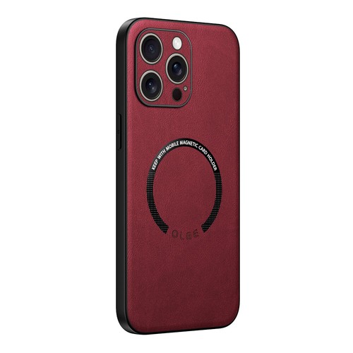 For iPhone 16 15 ProMax14 13 12 Slim Mag Safe Magnetic Leather Case Rugged Cover - Picture 3 of 18