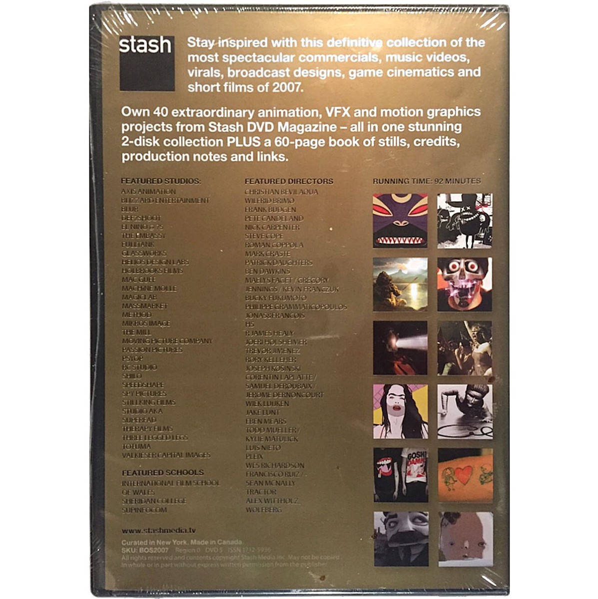 stash DVD Magazine Best Of 2007 2-Disc DVD Collection + 60-page