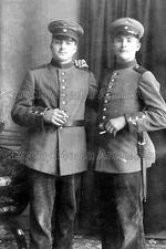Kvv-127 WWI, German Soldiers Smoking, Sensburg, Munich. Photo