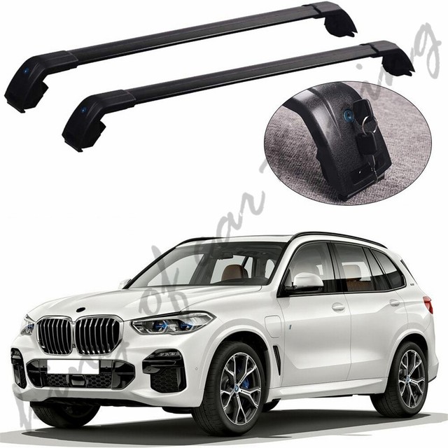Black Cross Bars Crossbars Roof Rail Racks Fit for BMW All New X5 G05