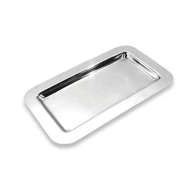 Usa 18/10 Mirrored Finish Stainless Steel Serving Tray 9.4inch By 5.6inch Stainl