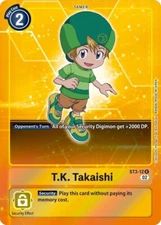 T.K. Takaishi Alternate Art Foil - ST3-12 NM - Digimon TCG