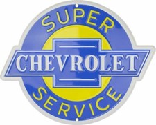 CHEVROLET Blechschild 60cm ! Corvette Camaro Trucks Chevy Service Impala Bel Air