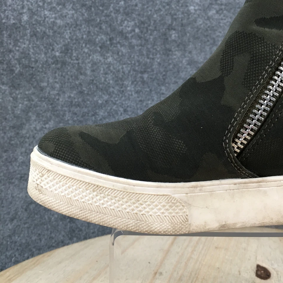 Steve Madden Botas Mujer 9M Cuña Camuflaje Cremallera Botines Tela Verde Foto 4 de 4