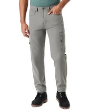 Bass Outdoor Essential Tech Pants Men's 38 Castor Gray Cargo Pockets MAC210