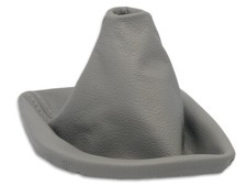 SCHALTMANSCHETTE FUR BMW E60 E61 2003-2007 SCHALTSACK LEDER GRAU