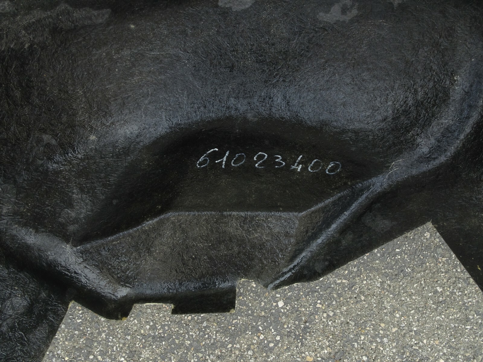 FERRARI 512  84  BBI FRONT RIGHT FENDER INNER LINER OEM FERRARI PARTS 610 234 00