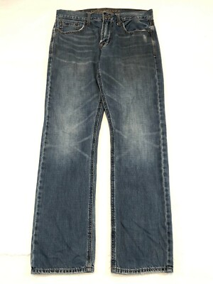 American Eagle Slim Straight Fit Denim Jeans Medium Wash Fade Men's Size 30 x 32