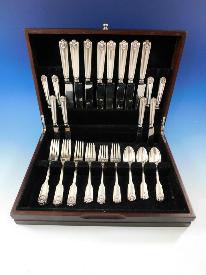 Fiddle Shell by Frank Smith Sterling Silver Flatware Set 8 Service 40 pcs Dinner - Image 2 of 4