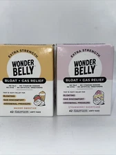 2 Pk Wonder Belly Bloat+Gas Relief Mango Smoothie & strawberry shortcake,42 Chew