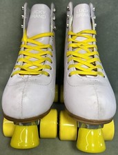 LUCKY BRAND Purple Vintage-Like Retro Leather Miller Quad Roller Skates 11 READ