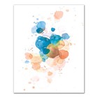 Creative Products Blue Watercolor Splatter 16 x 20 Canvas Wall Art