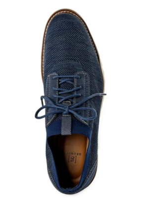 George Men's 8.5 Knit Hybrid Navy Dress Shoes Lightweight Breathable  Cushioned | eBay