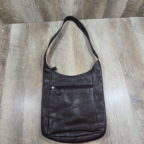 Bolso hobo de hombro con una correa de cuero marrón oscuro The Sak con bolsillos de viaje - Imagen 2 de 15