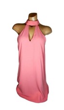 Leith/ Anthropologie Womens High Neck A Line Mini Dress Size XS