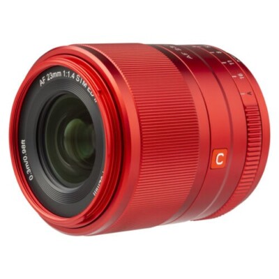 Red Viltrox 23mm F1.4 Auto Focus Large Aperture Lens for Fuji X-T4 T3 T2 Camera